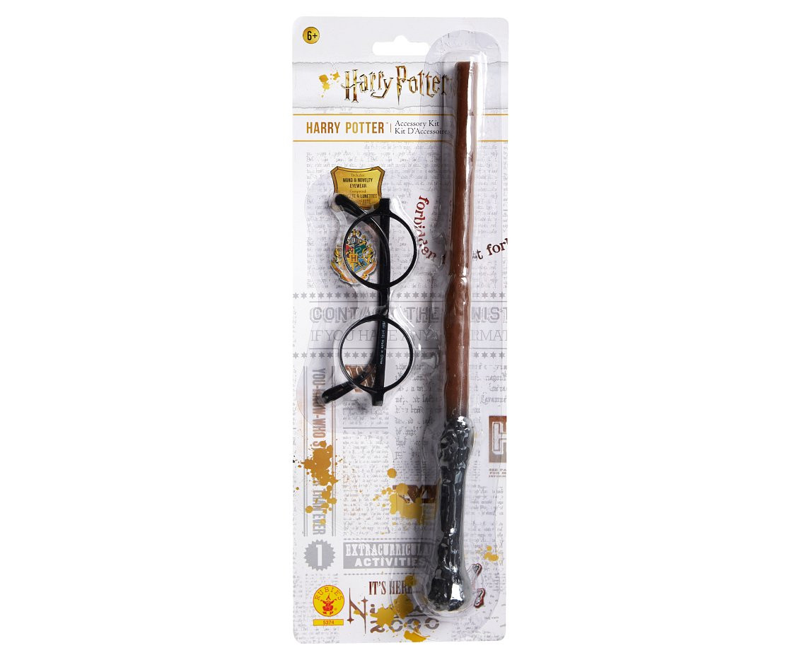 Includes: Harry Potter wand and glasses